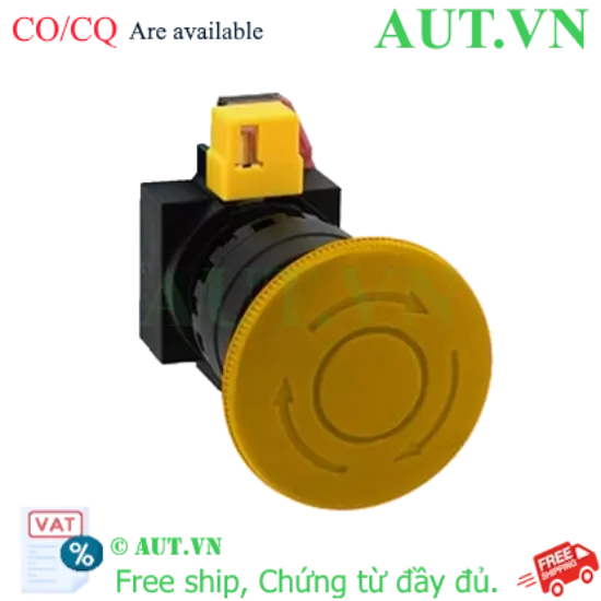 Ảnh của Công tắc dừng khẩn cấp  ( có khối tiếp điểm tháo rời) IDEC HW1B-V401Y 