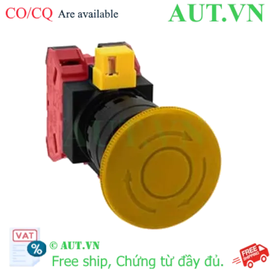 Ảnh của Công tắc dừng khẩn cấp  ( có khối tiếp điểm tháo rời) IDEC HW1B-V402Y 