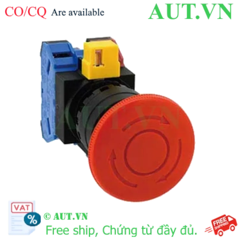 Ảnh của Công tắc dừng khẩn cấp  ( có khối tiếp điểm tháo rời) IDEC HW1B-V411R 