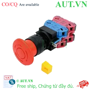 Ảnh của Công tắc dừng khẩn cấp  ( có khối tiếp điểm tháo rời) IDEC HW1B-V413R 