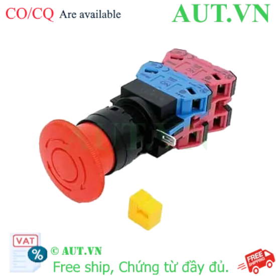 Ảnh của Công tắc dừng khẩn cấp  ( có khối tiếp điểm tháo rời) IDEC HW1B-V413R 