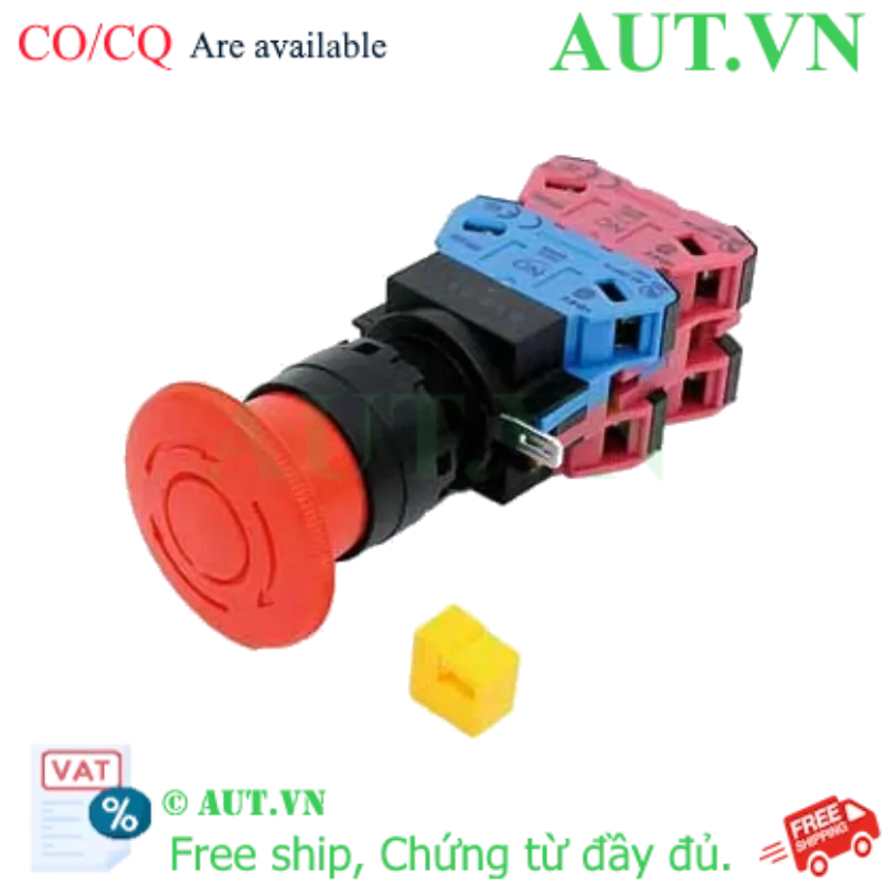 Ảnh của Công tắc dừng khẩn cấp  ( có khối tiếp điểm tháo rời) IDEC HW1B-V413R 