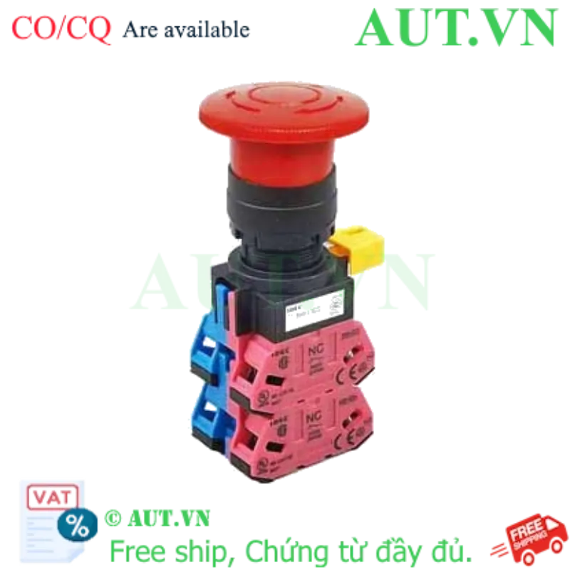 Ảnh của Công tắc dừng khẩn cấp  ( có khối tiếp điểm tháo rời) IDEC HW1B-V422R 