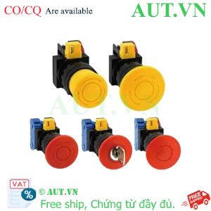 Ảnh của Công tắc dừng khẩn cấp  ( có khối tiếp điểm tháo rời) IDEC HW1B-V422Y 