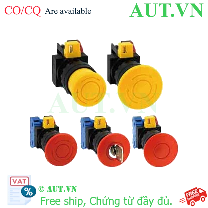 Ảnh của Công tắc dừng khẩn cấp  ( có khối tiếp điểm tháo rời) IDEC HW1B-V422Y 