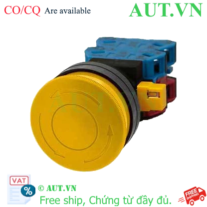 Ảnh của Công tắc dừng khẩn cấp  ( có khối tiếp điểm tháo rời) IDEC HW1B-V522Y 