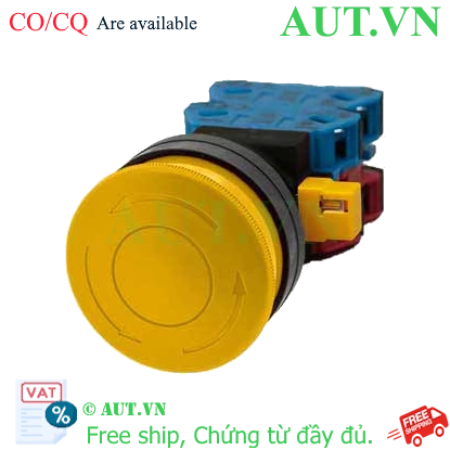 Ảnh của Công tắc dừng khẩn cấp  ( có khối tiếp điểm tháo rời) IDEC HW1B-V522Y 