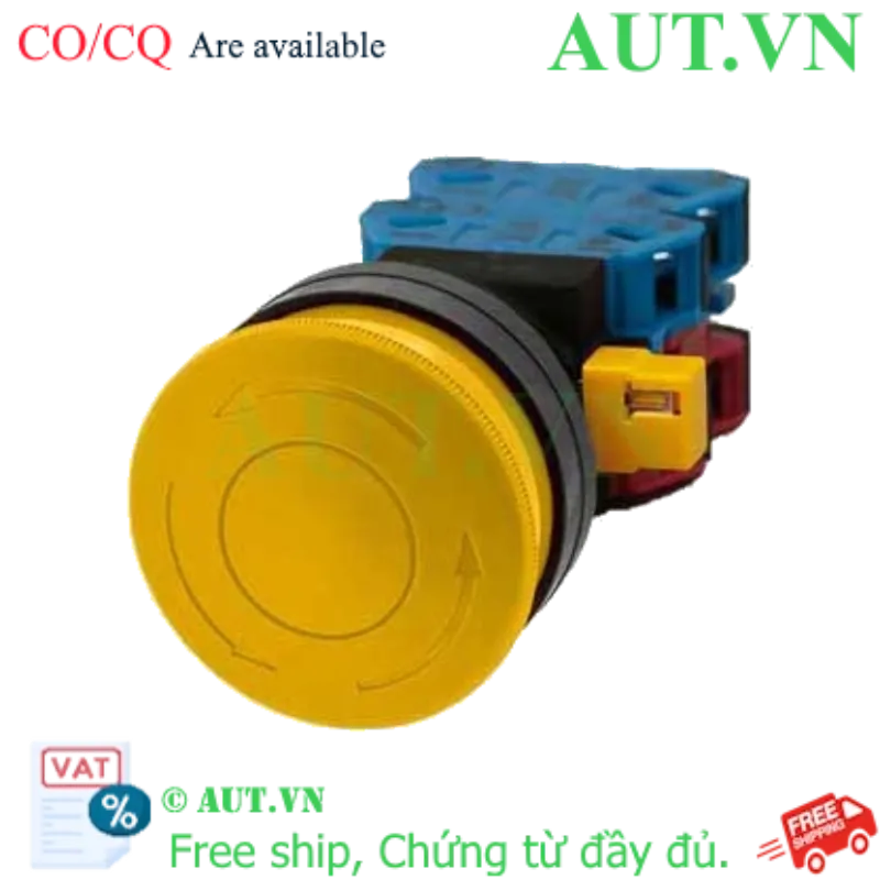 Ảnh của Công tắc dừng khẩn cấp  ( có khối tiếp điểm tháo rời) IDEC HW1B-V522Y 