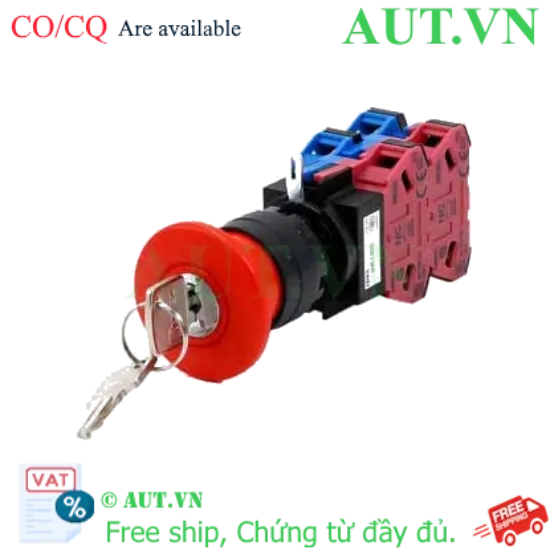 Ảnh của Công tắc dừng khẩn cấp  ( có khối tiếp điểm tháo rời) IDEC HW1B-X422R 