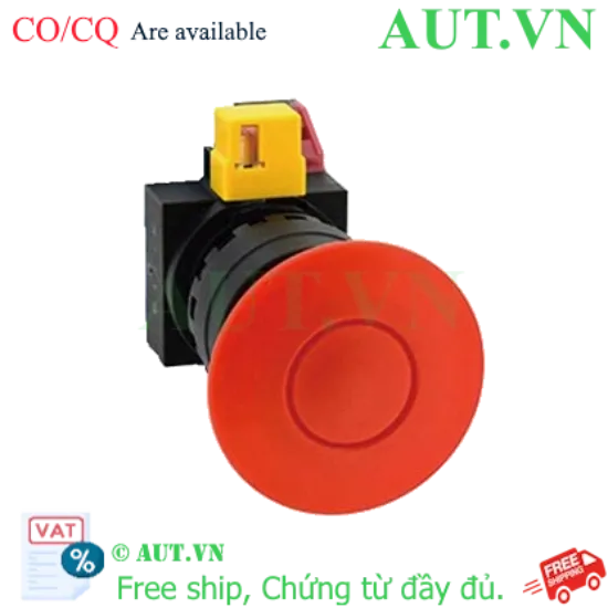 Ảnh của Công tắc dừng khẩn cấp  ( có khối tiếp điểm tháo rời) IDEC HW1B-Y201R 