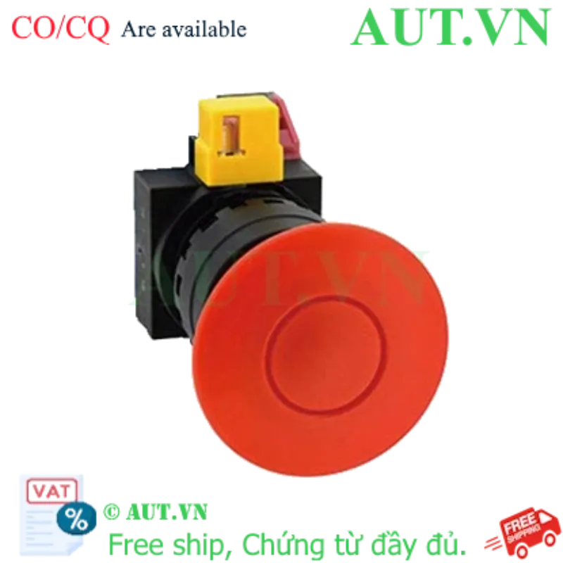 Ảnh của Công tắc dừng khẩn cấp  ( có khối tiếp điểm tháo rời) IDEC HW1B-Y201R 