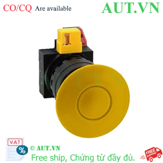 Ảnh của Công tắc dừng khẩn cấp  ( có khối tiếp điểm tháo rời) IDEC HW1B-Y201Y 