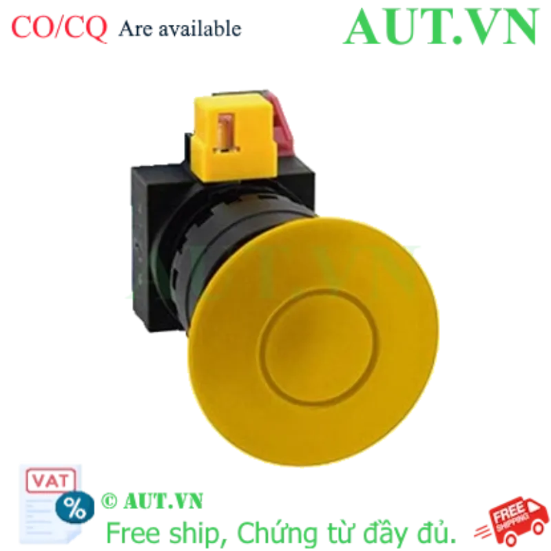 Ảnh của Công tắc dừng khẩn cấp  ( có khối tiếp điểm tháo rời) IDEC HW1B-Y201Y 