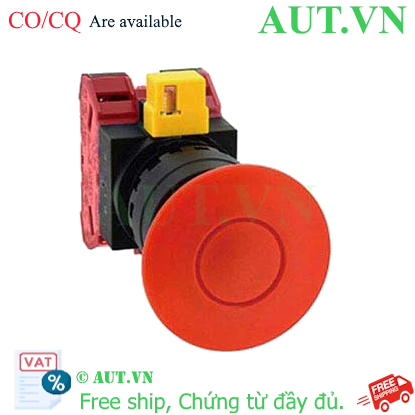 Ảnh của Công tắc dừng khẩn cấp  ( có khối tiếp điểm tháo rời) IDEC HW1B-Y202R 