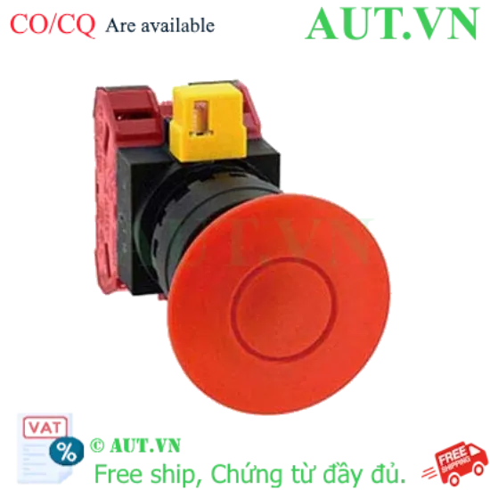 Ảnh của Công tắc dừng khẩn cấp  ( có khối tiếp điểm tháo rời) IDEC HW1B-Y202R 