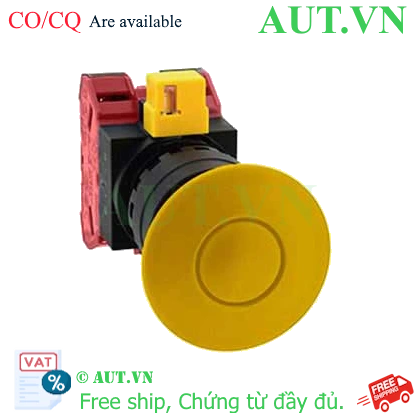 Ảnh của Công tắc dừng khẩn cấp  ( có khối tiếp điểm tháo rời) IDEC HW1B-Y202Y 