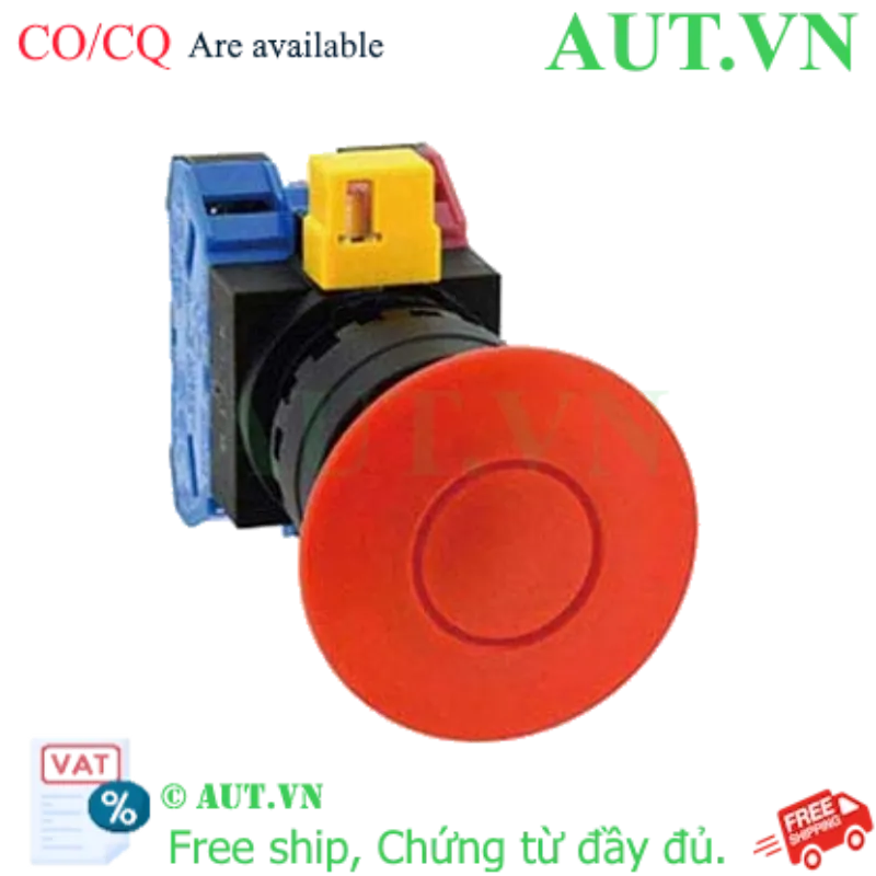 Ảnh của Công tắc dừng khẩn cấp  ( có khối tiếp điểm tháo rời) IDEC HW1B-Y211R 