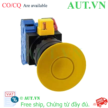 Ảnh của Công tắc dừng khẩn cấp  ( có khối tiếp điểm tháo rời) IDEC HW1B-Y211Y 