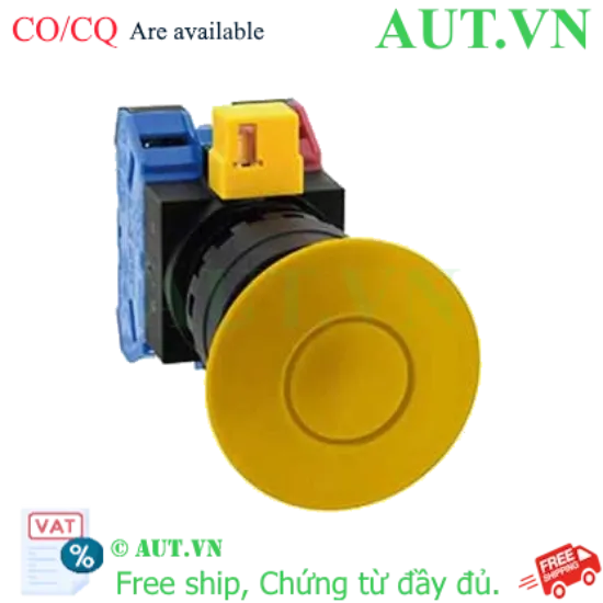 Ảnh của Công tắc dừng khẩn cấp  ( có khối tiếp điểm tháo rời) IDEC HW1B-Y211Y 