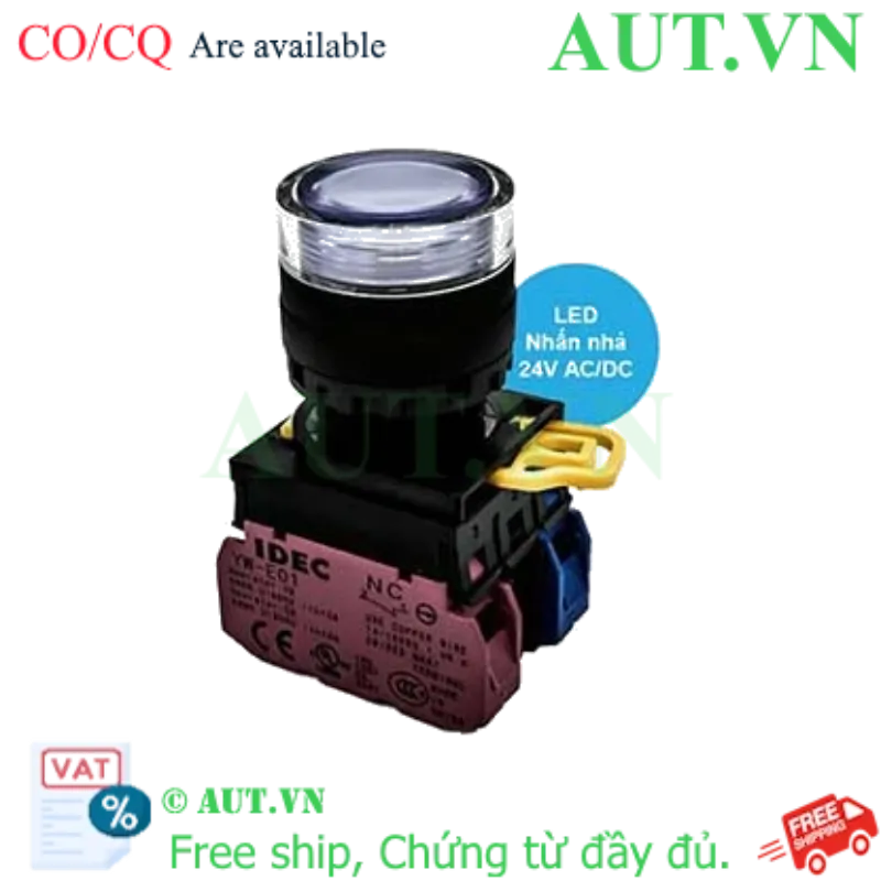 Ảnh của Công tắc LED nhấn nhả YW1L-MF2E11Q4W IDEC, mới