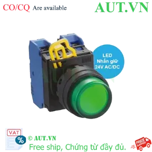 Ảnh của Công tắc nhấn giữ có đèn YW1L-A2E20Q4G IDEC, xanh