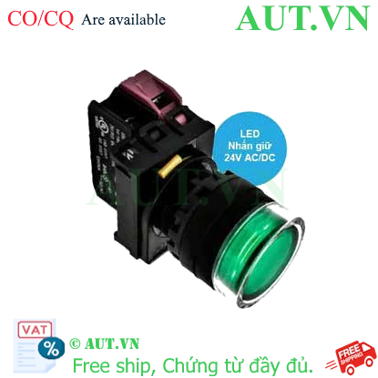 Ảnh của Công tắc nhấn giữ YW1L-AF2E01Q4G IDEC, 24VAC/DC