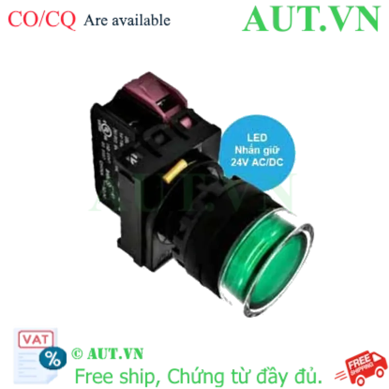 Ảnh của Công tắc nhấn giữ YW1L-AF2E01Q4G IDEC, 24VAC/DC