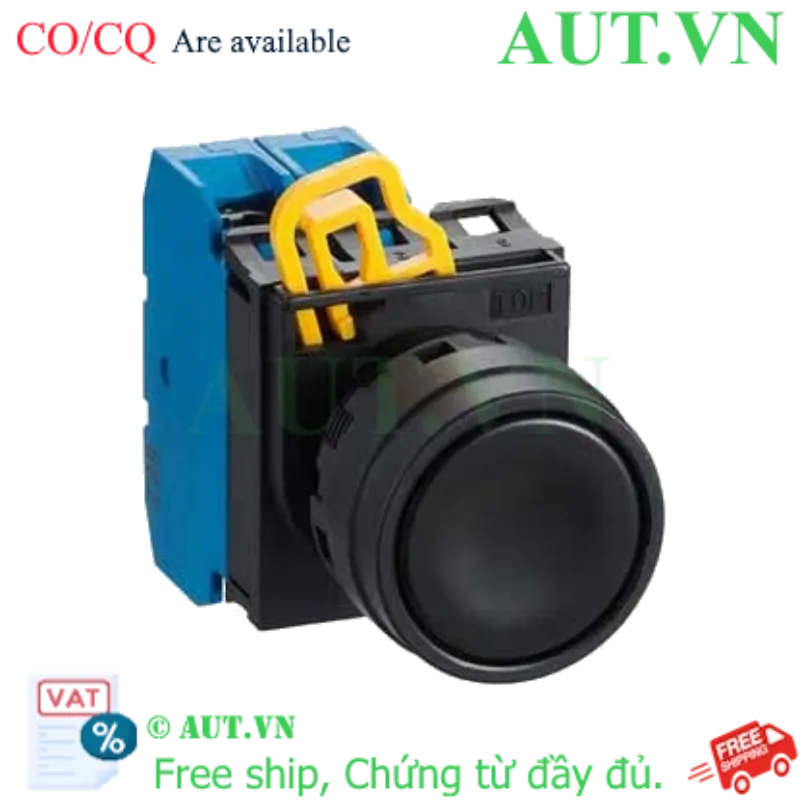 Ảnh của Công tắc nút nhấn YW1B-M1E20B IDEC, 2NO, đen, đẹp