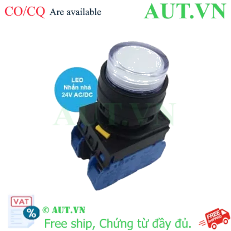 Ảnh của Công tắn ấn nhả YW1L-M2E20Q4PW IDEC, 24VAC/DC, D22