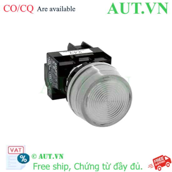 Ảnh của Đèn báo 12V YW1P-2TEQ3W Idec phi 22, màu trắng