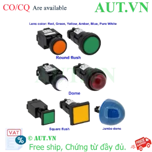 Ảnh của Đèn Báo LED IDEC HW1P-1M2G (Xanh Lá, D22, 220VAC) - Chính Hãng AUT.VN