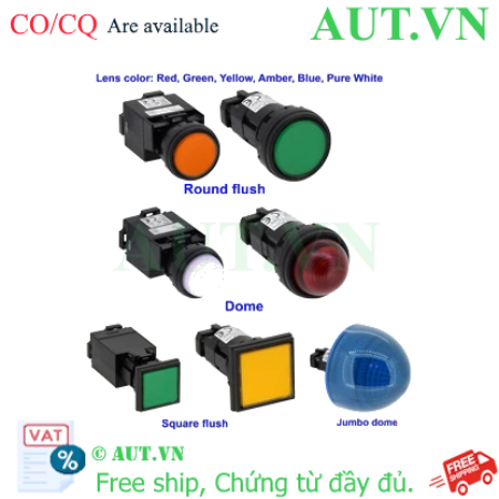 Ảnh của Đèn Báo LED IDEC HW1P-1M2G (Xanh Lá, D22, 220VAC) - Chính Hãng AUT.VN