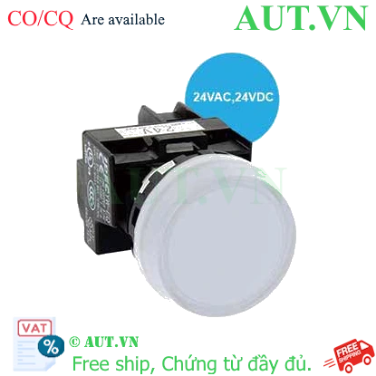 Ảnh của Đèn báo IDEC YW1P-1BEQ4PW 24VAC/DC D22 (Trắng)