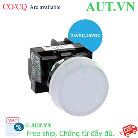 Ảnh của Đèn báo IDEC YW1P-1BEQ4PW 24VAC/DC D22 (Trắng)