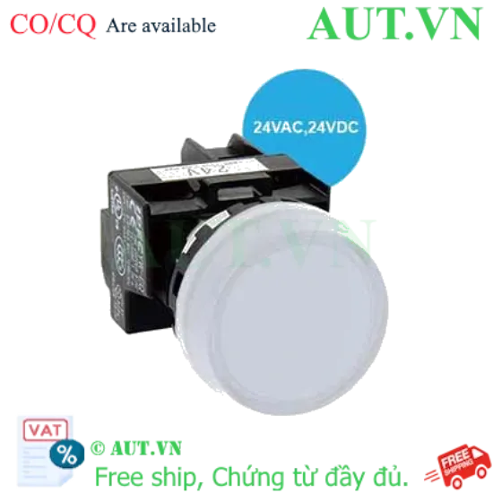 Ảnh của Đèn báo IDEC YW1P-1BEQ4PW 24VAC/DC D22 (Trắng)