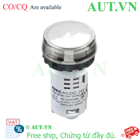 Ảnh của Đèn báo IDEC YW1P-1BUQ4PW 24VAC/DC D22 (Trắng)