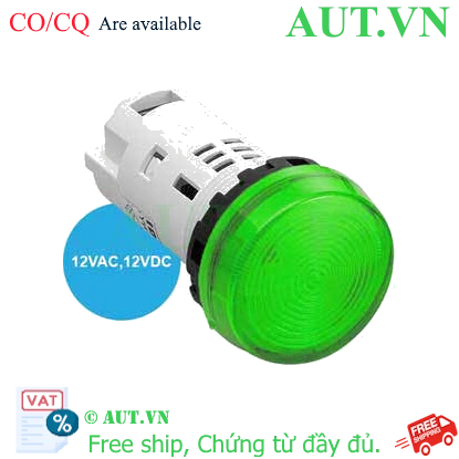 Ảnh của Đèn báo IDEC YW1P-1UQ3G, 12VAC/DC, xanh lá, hàng mới