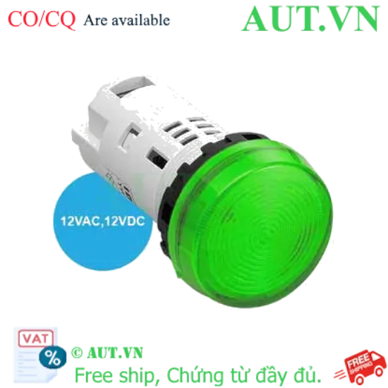 Ảnh của Đèn báo IDEC YW1P-1UQ3G, 12VAC/DC, xanh lá, hàng mới