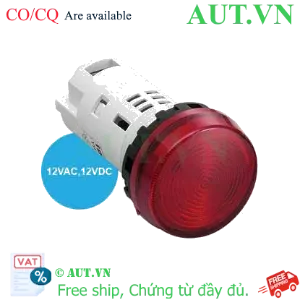 Ảnh của Đèn báo IDEC YW1P-1UQ3R, 12VAC/DC, D22, đỏ, chính hãng