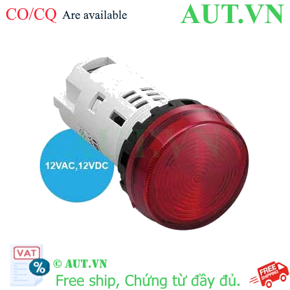 Ảnh của Đèn báo IDEC YW1P-1UQ3R, 12VAC/DC, D22, đỏ, chính hãng