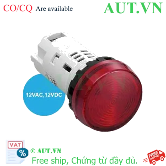 Ảnh của Đèn báo IDEC YW1P-1UQ3R, 12VAC/DC, D22, đỏ, chính hãng