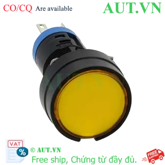 Ảnh của Đèn báo LED HA1P-14Y IDEC, 24VAC, 24VDC, màu vàng