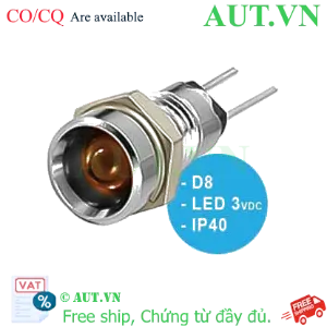 Ảnh của Đèn báo LED UP8-87A IDEC, 2-3VDC, D8, đèn LED, Rẻ