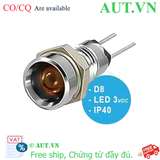 Ảnh của Đèn báo LED UP8-87A IDEC, 2-3VDC, D8, đèn LED, Rẻ