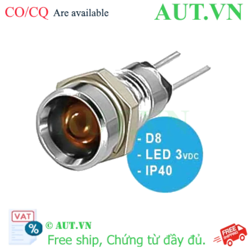 Ảnh của Đèn báo LED UP8-87A IDEC, 2-3VDC, D8, đèn LED, Rẻ