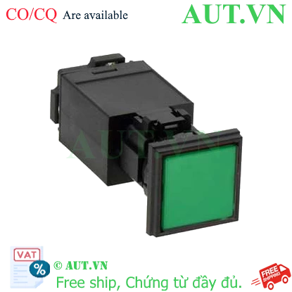 Ảnh của Đèn báo màu xanh lá cây HW2P-1T2G Idec phi 22 hình vuông