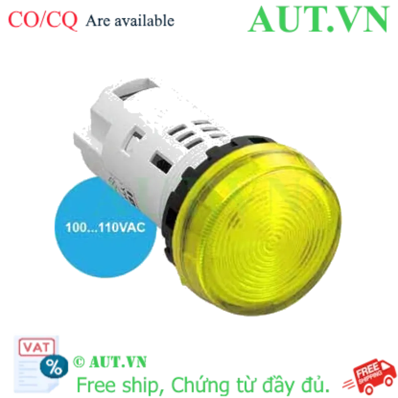 Ảnh của Đèn cảnh báo LED YW1P-1UQHY IDEC, 100-110VAC, D22