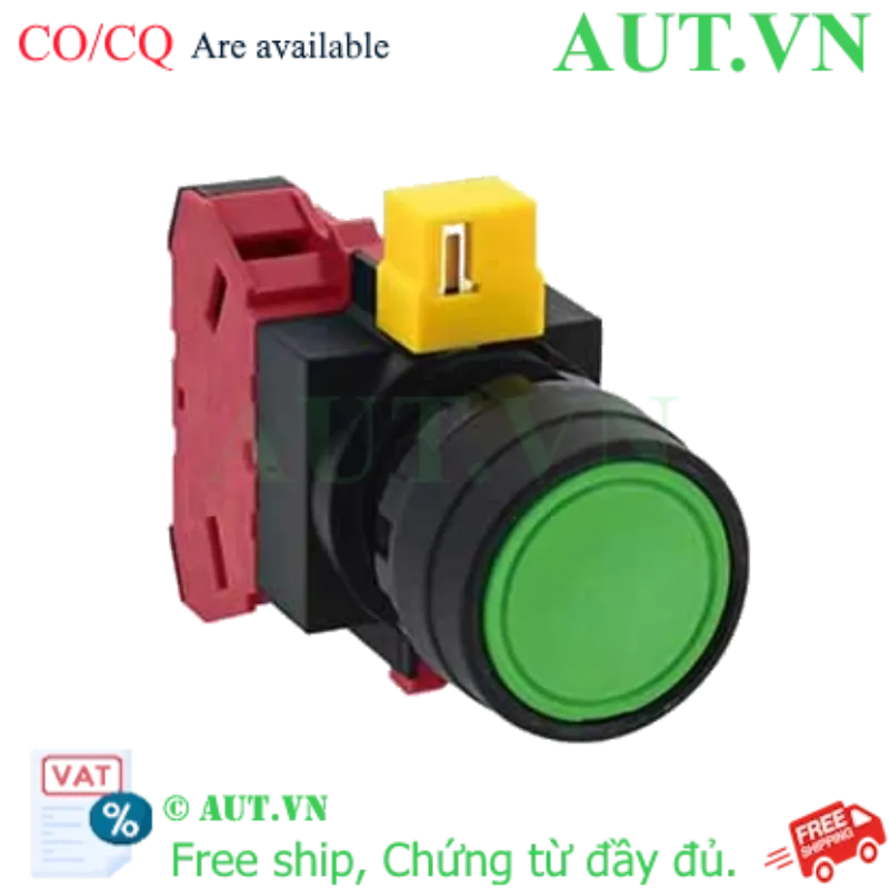 Ảnh của HW1B-M101G nút nhấn nhả IDEC, D22, 1NC, xanh, hàng mới