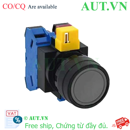 Ảnh của HW1B-M111B công tắc ấn nhả IDEC, 1NO+1NC, đen