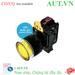 Ảnh của Nút ấn giữ YW1L-AF2E01QM3Y IDEC, 230VAC, 240VAC, D22